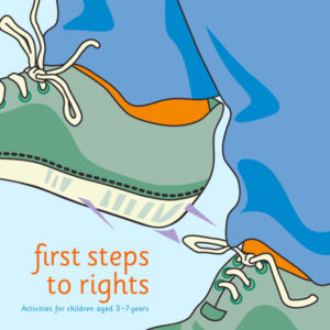 Right Steps to RIght - Cover showing illustration of a foot taking a step